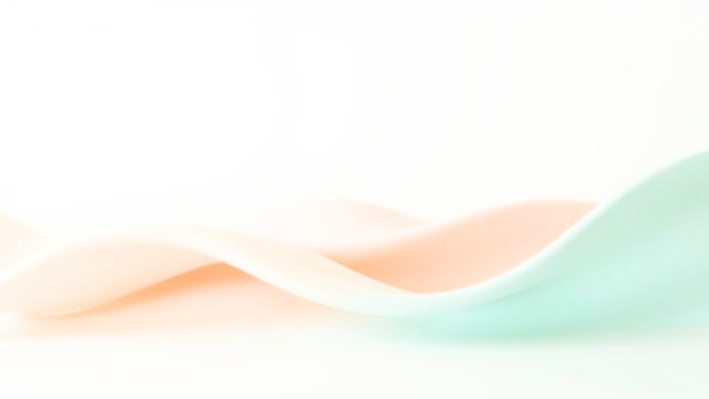 Abstrakter Hintergrund mit weichen Wellen in Türkis und Apricot für Gesundheits-Website