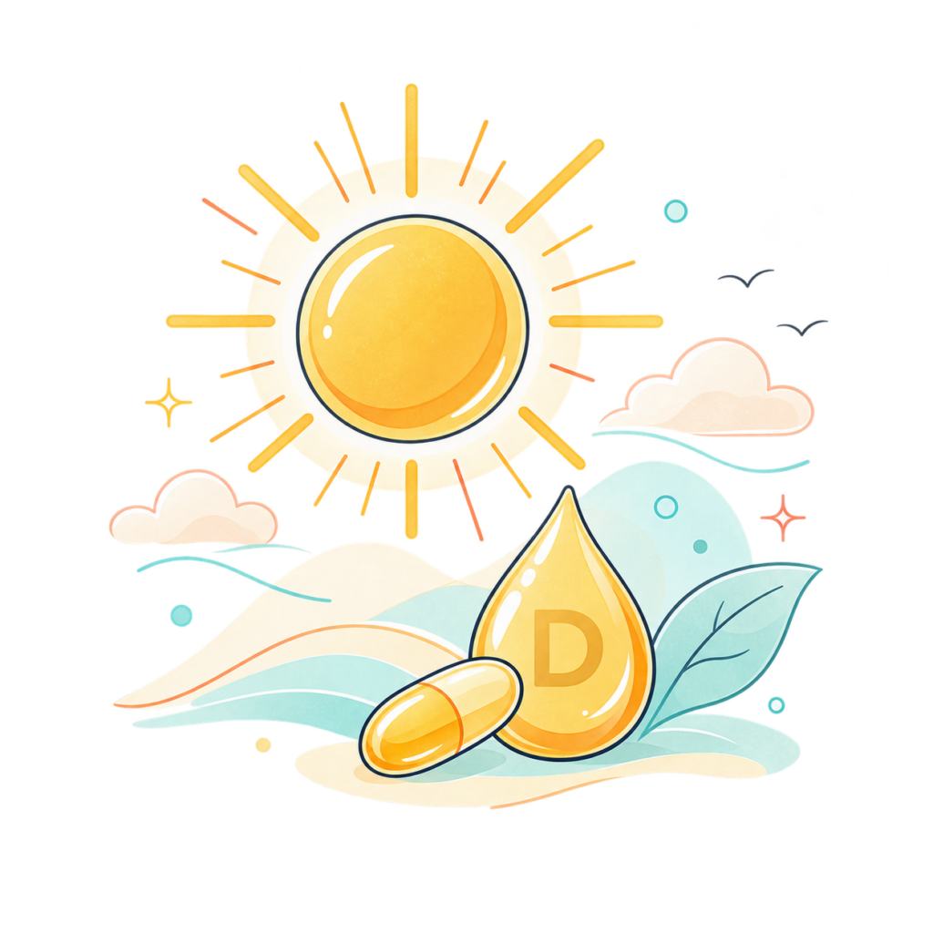 Illustration zu Vitamin D und Vitamin-D-Labortest