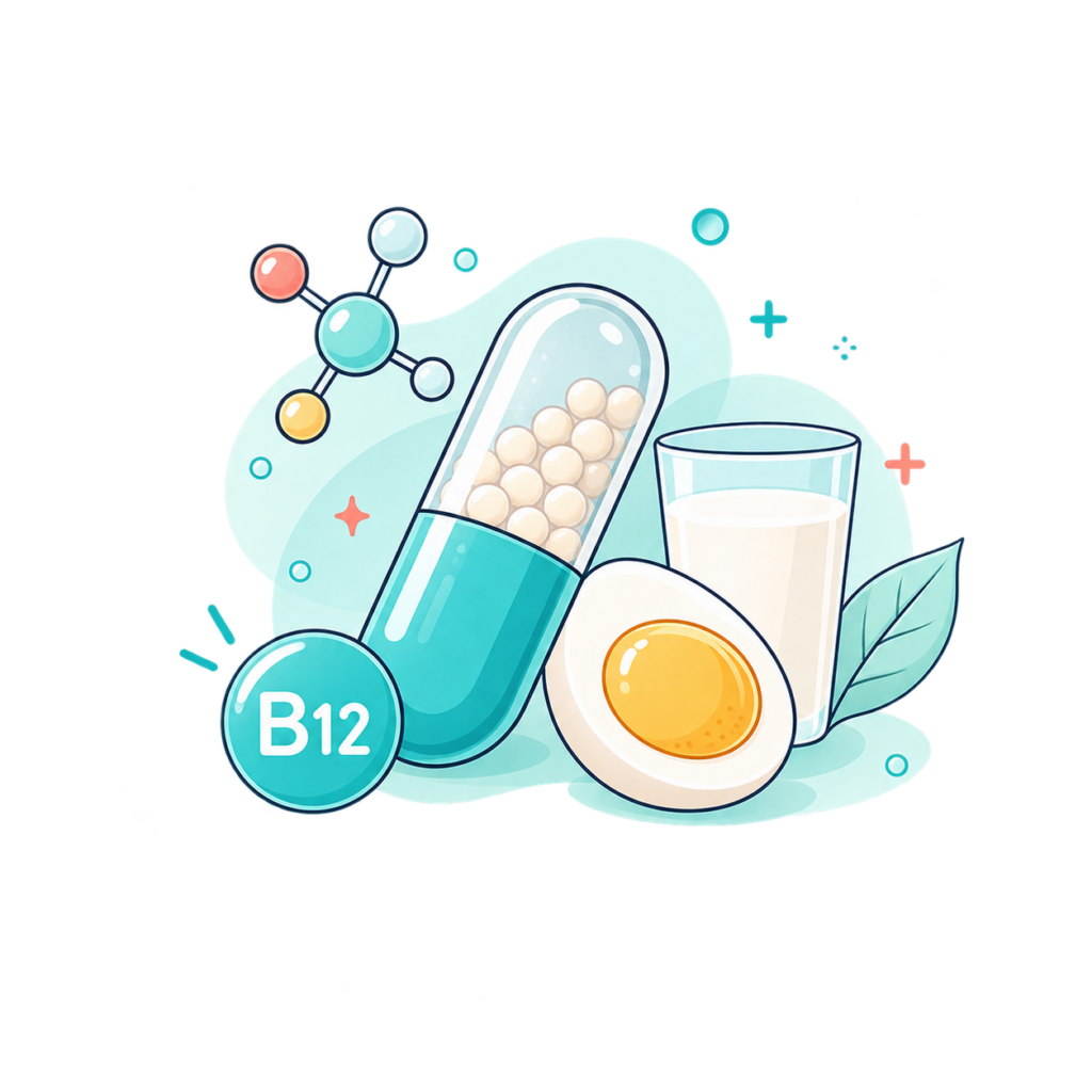 Illustration zu Vitamin B12 und Vitamin-B12-Labortest